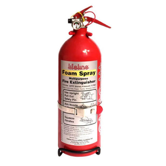 Lifeline 2.4 AFFF Foam Zero 2000 Hand Held Portable Fire Extinguisher - Augusta Motorsports Racing Fire Systems