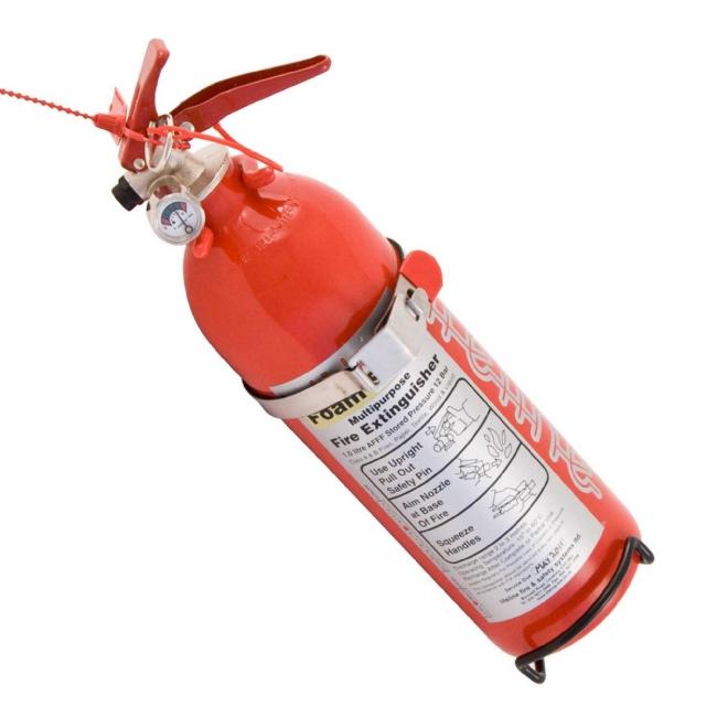 Lifeline 2.4 AFFF Foam Zero 2000 Hand Held Portable Fire Extinguisher - Augusta Motorsports Racing Fire Systems