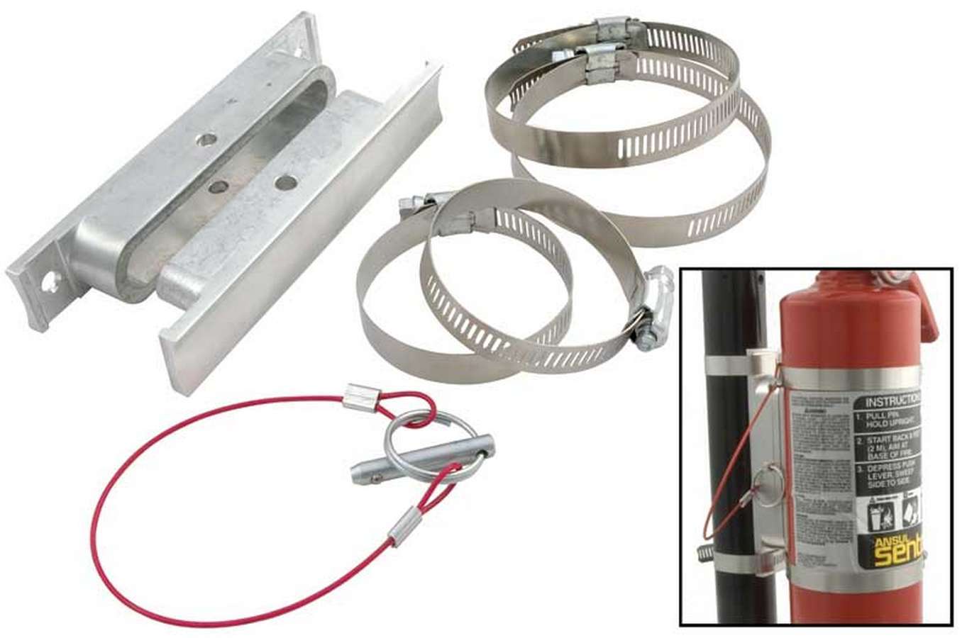 Quick Release Fire Ext Bracket - Augusta Motorsports Racing Fire Systems