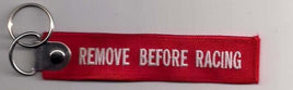 Remove Before Racing - Extinguisher, Safety Tag, Key Chain - Augusta Motorsports Racing Fire Systems