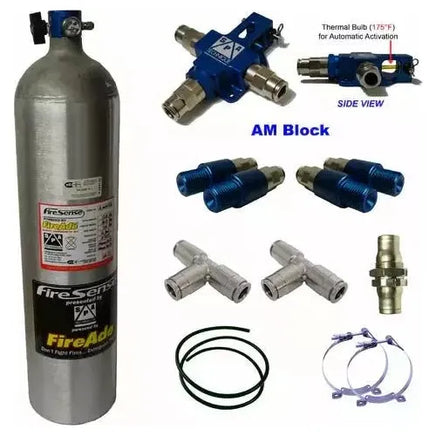SPA Technique 10lb FireSense® SFI17.1 Late Model/Modified System - Augusta Motorsports Racing Fire Systems